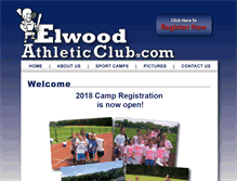 Tablet Screenshot of elwoodathleticclub.com